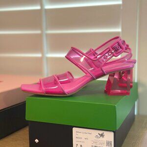 RARE! Hot Pink Milani Lucite Heels - NEW IN BOX - Never Worn